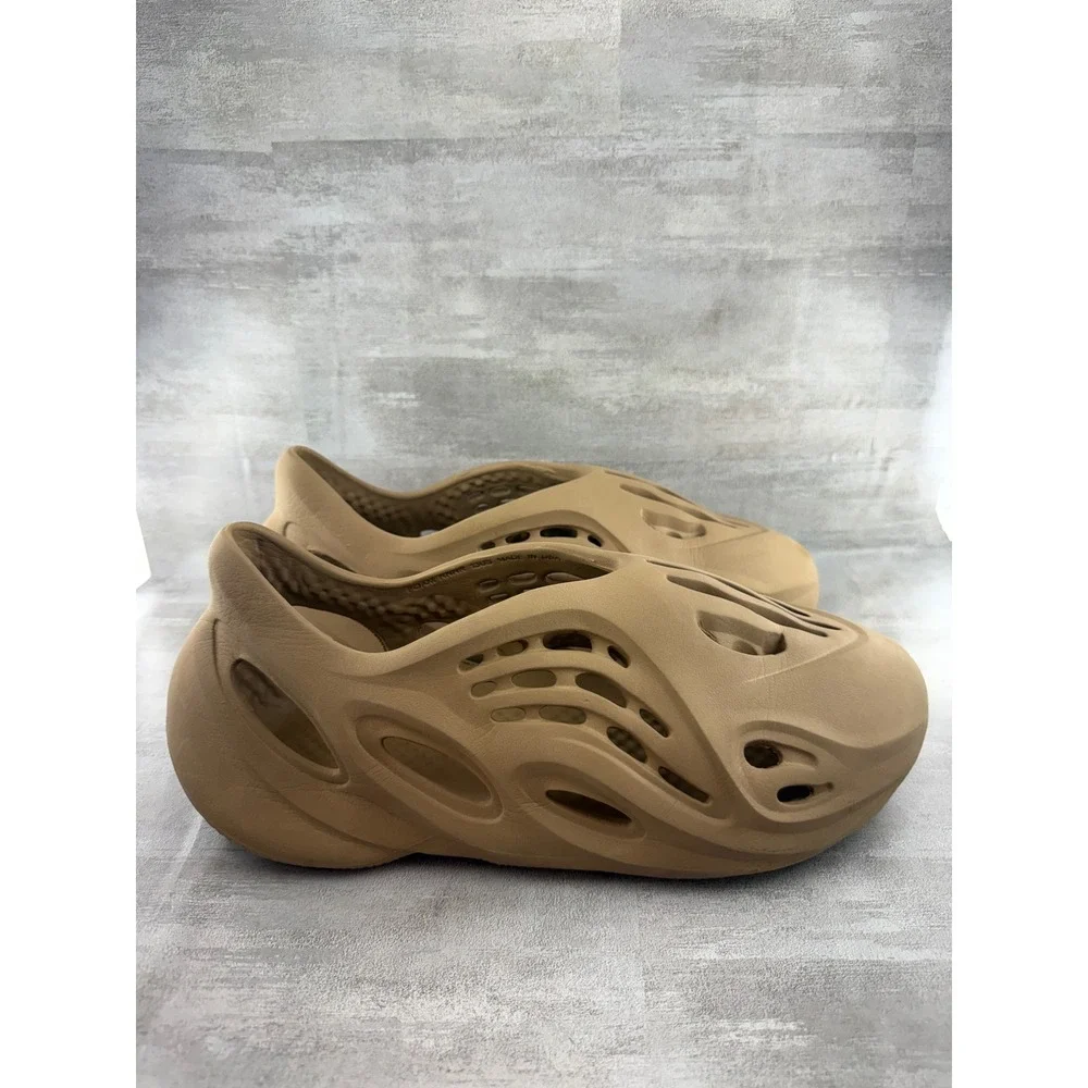 Adidas Yeezy Foam RNNR Ochre Men Size 13 Tan Slip On Shoes GW3354 Made in USA